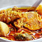 Best Curry Laksa Noodle Soup w. Yang Tou Fu in Brooklyn, NY